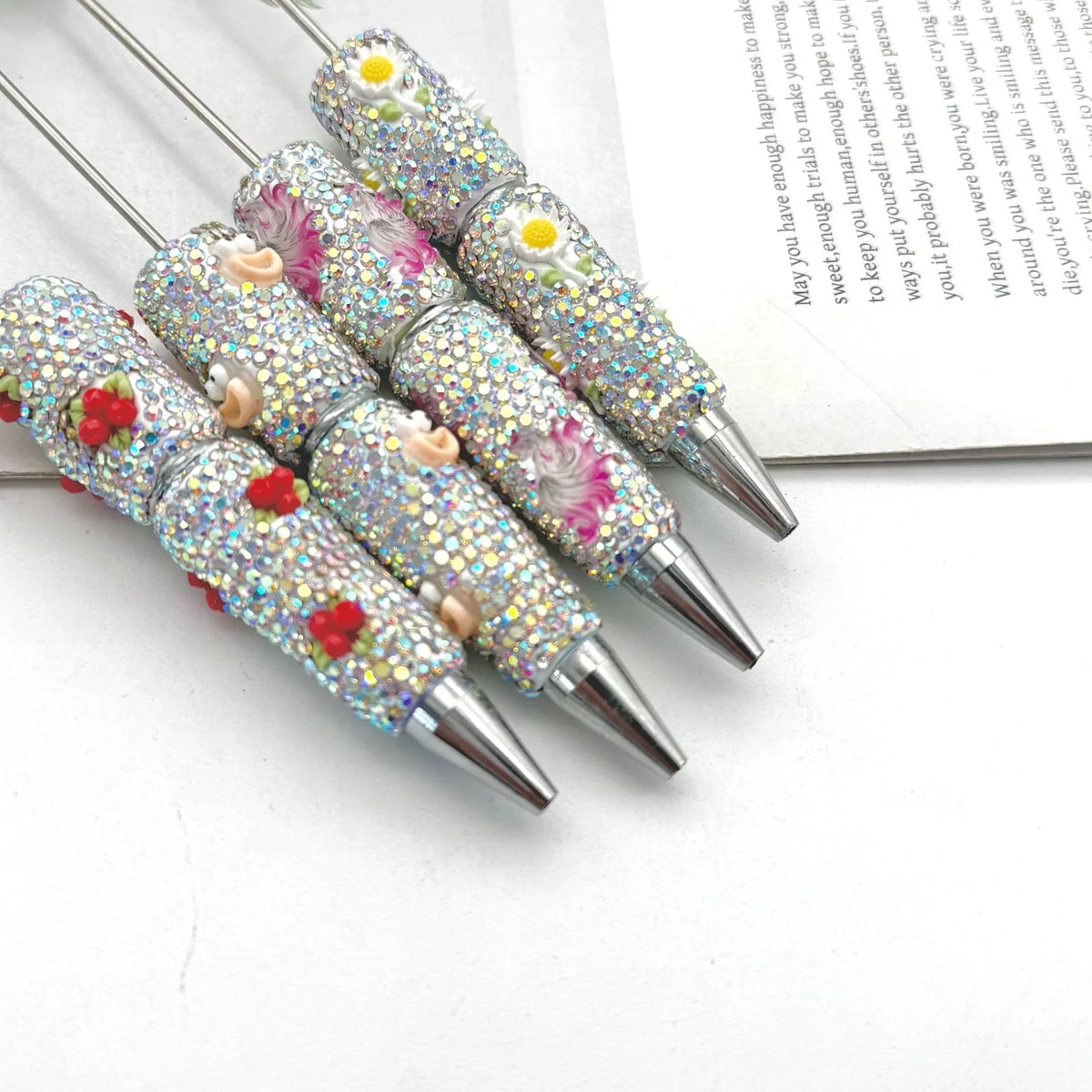 New DIY Luminous Diamond Bead Pen | DIY Bead Bracelet Keychain & Jewelry Craft Supply