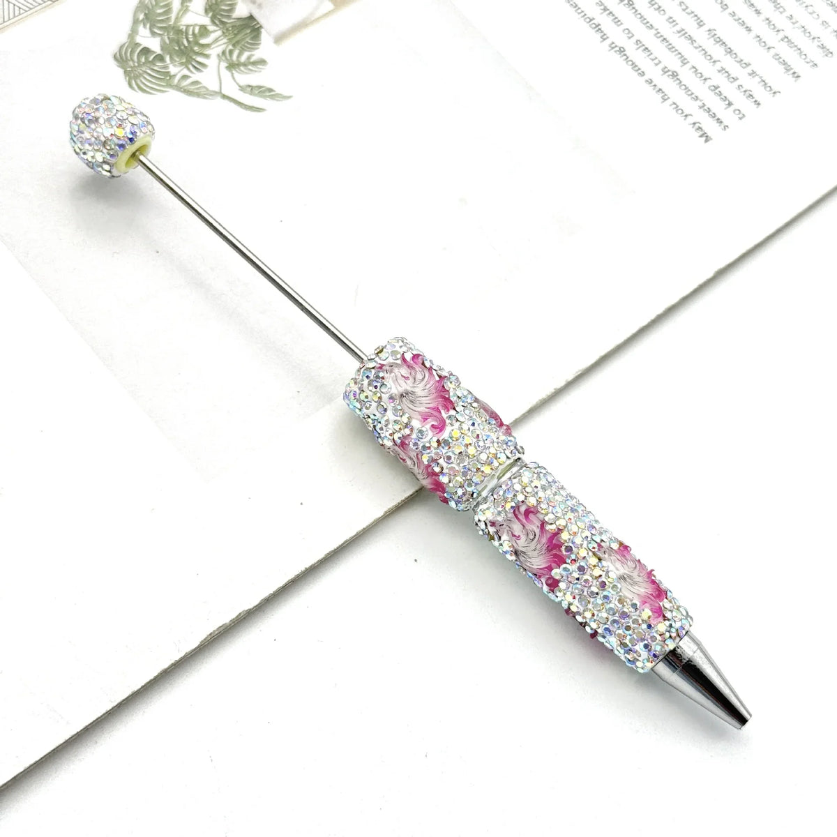 New DIY Luminous Diamond Bead Pen | DIY Bead Bracelet Keychain & Jewelry Craft Supply