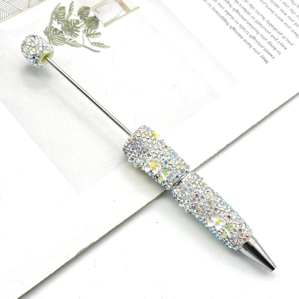 New DIY Luminous Diamond Bead Pen | DIY Bead Bracelet Keychain & Jewelry Craft Supply