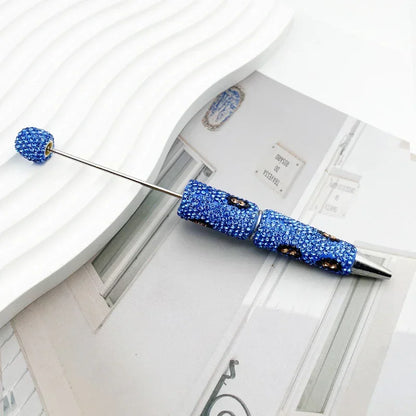 Leopard print diamond-studded ballpoint pen Multi-color rotating heavy-duty ballpoint pen
