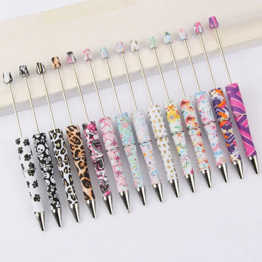 Printed Bead Pen Creative Cow and Tiger Pattern Ballpoint Pen