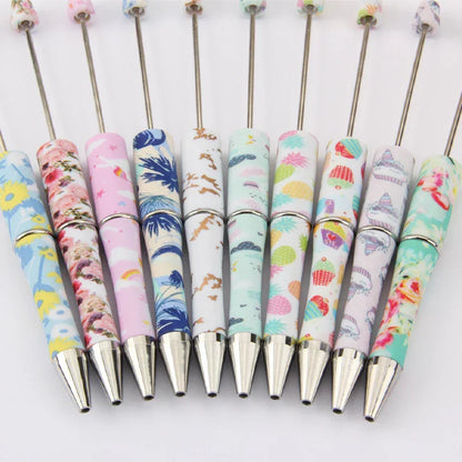 Printed Bead Pen Creative Cow and Tiger Pattern Ballpoint Pen
