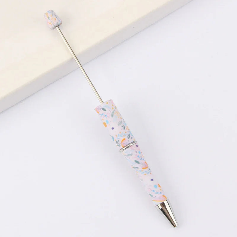 Printed Bead Pen Creative Cow and Tiger Pattern Ballpoint Pen | DIY Beadable Pen Craft Gift Idea