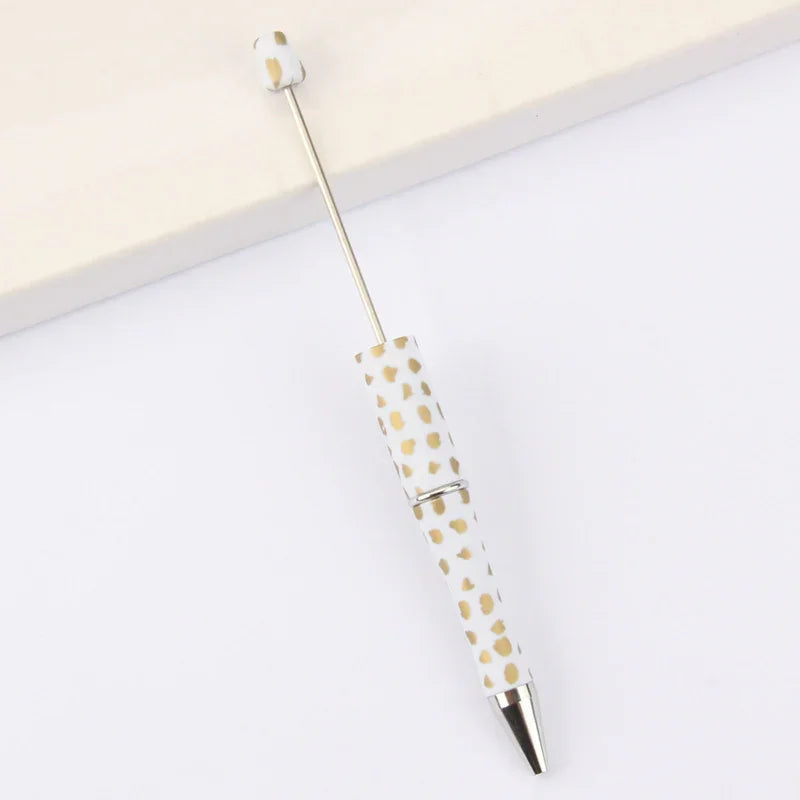 Printed Bead Pen Creative Cow and Tiger Pattern Ballpoint Pen | DIY Beadable Pen Craft Gift Idea