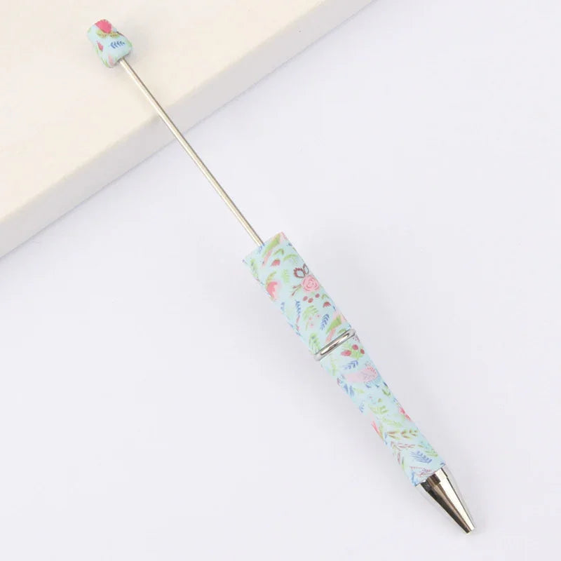 Printed Bead Pen Creative Cow and Tiger Pattern Ballpoint Pen | DIY Beadable Pen Craft Gift Idea