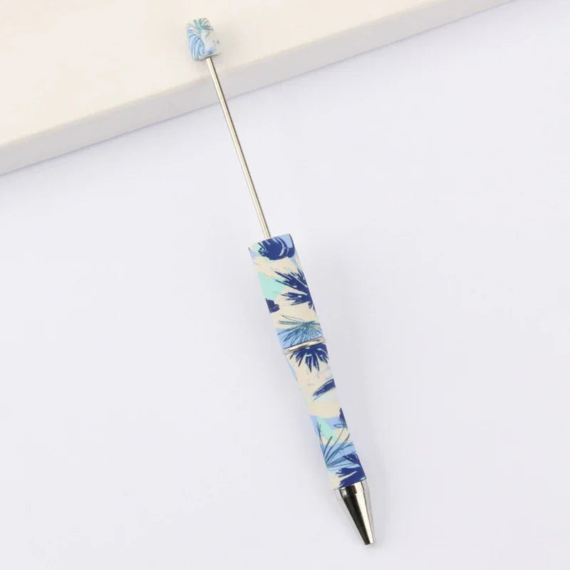 Printed Bead Pen Creative Cow and Tiger Pattern Ballpoint Pen | DIY Beadable Pen Craft Gift Idea
