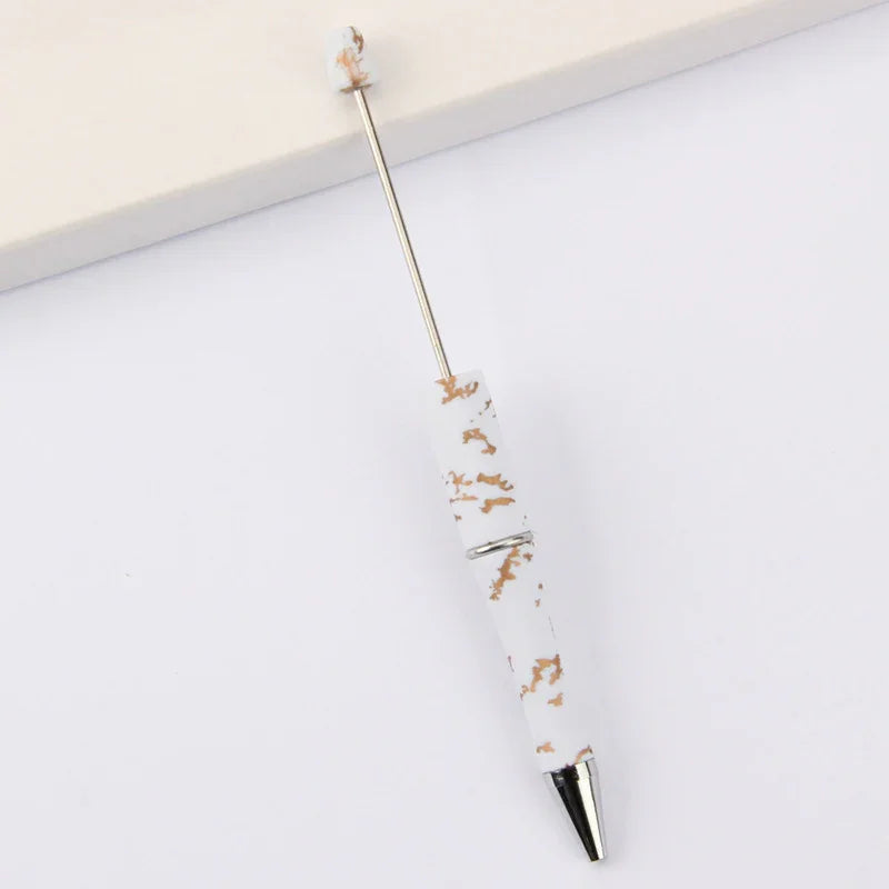 Printed Bead Pen Creative Cow and Tiger Pattern Ballpoint Pen | DIY Beadable Pen Craft Gift Idea