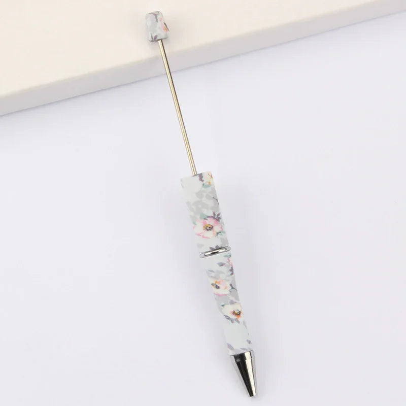 Printed Bead Pen Creative Cow and Tiger Pattern Ballpoint Pen | DIY Beadable Pen Craft Gift Idea