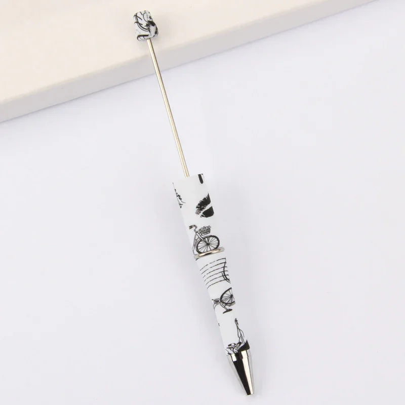 Printed Bead Pen Creative Cow and Tiger Pattern Ballpoint Pen