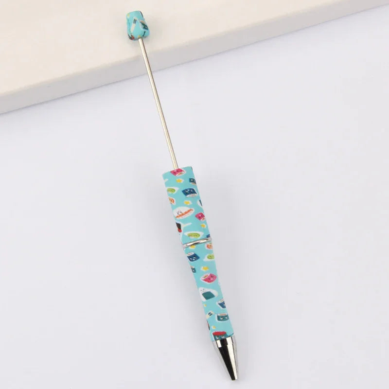 Printed Bead Pen Creative Cow and Tiger Pattern Ballpoint Pen | DIY Beadable Pen Craft Gift Idea