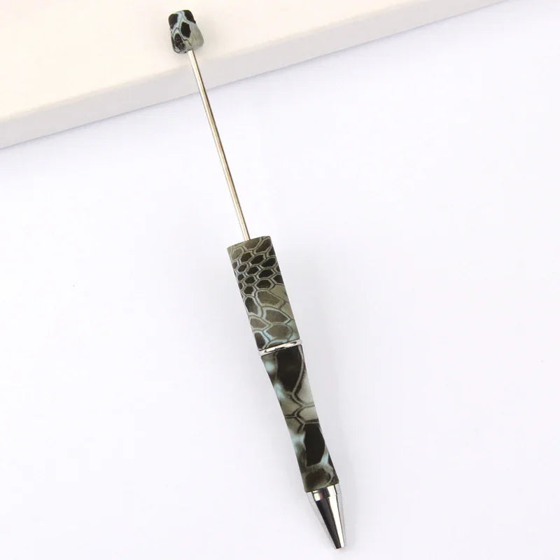 Printed Bead Pen Creative Cow and Tiger Pattern Ballpoint Pen | DIY Beadable Pen Craft Gift Idea