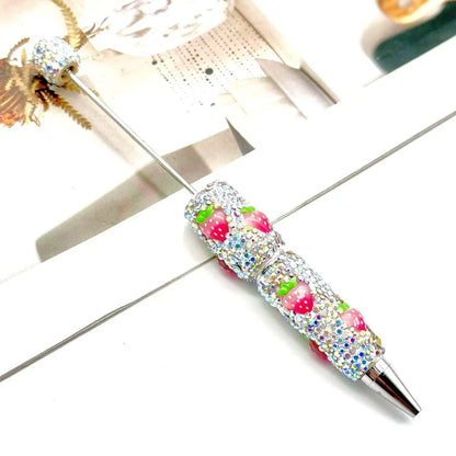 Fruit full diamond ballpoint pen Educational clay full diamond ballpoint pen