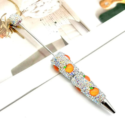 Fruit full diamond ballpoint pen Educational clay full diamond ballpoint pen