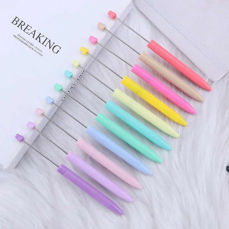 Long bead pen ins macaron bead pen | DIY Beadable Pen Craft Gift Idea