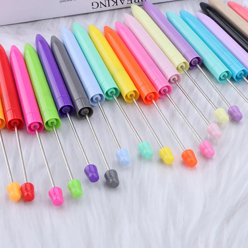 Long bead pen ins macaron bead pen | DIY Beadable Pen Craft Gift Idea