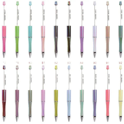 Colorful bead pen, colorful gift pen, rotating plastic ballpoint pen