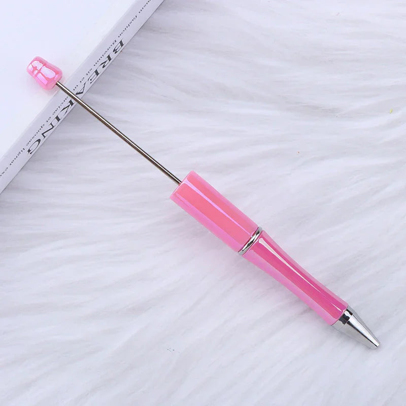 Colorful bead pen, colorful gift pen, rotating plastic ballpoint pen