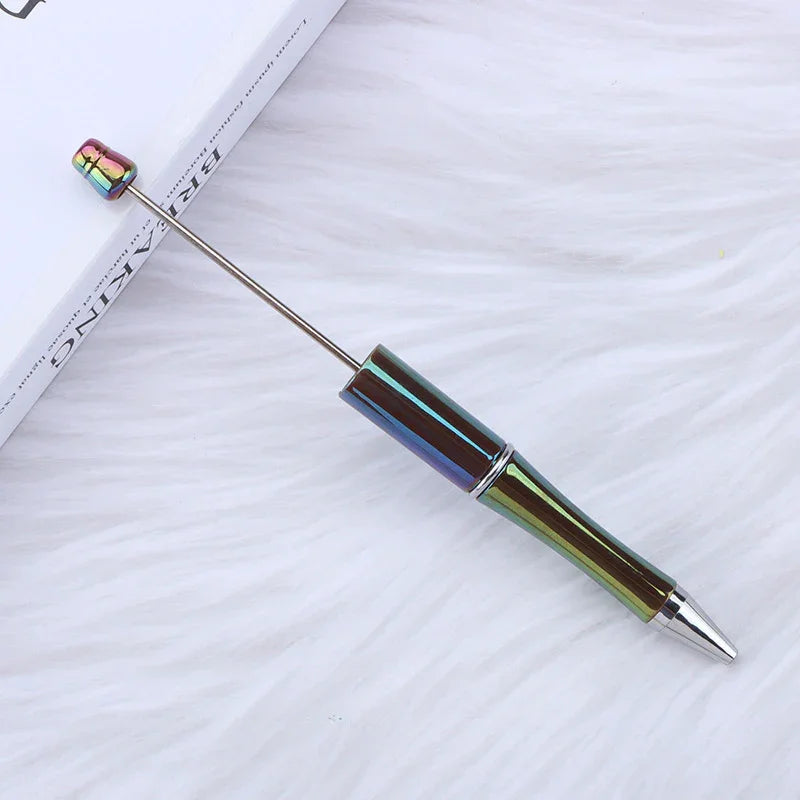 Colorful bead pen, colorful gift pen, rotating plastic ballpoint pen