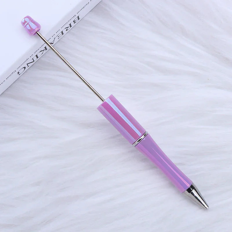 Colorful bead pen, colorful gift pen, rotating plastic ballpoint pen