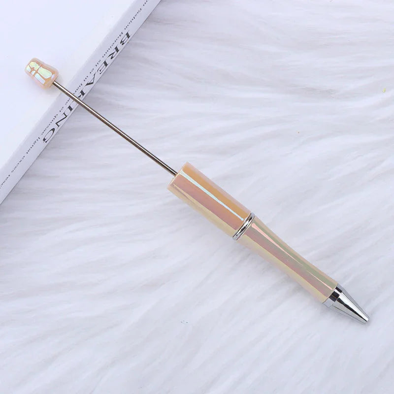 Colorful bead pen, colorful gift pen, rotating plastic ballpoint pen