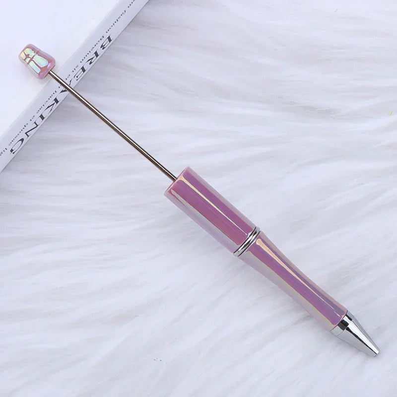 Colorful bead pen, colorful gift pen, rotating plastic ballpoint pen
