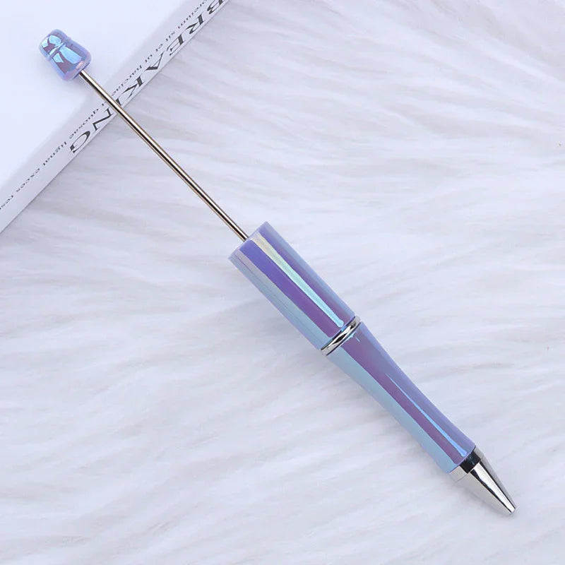 Colorful bead pen, colorful gift pen, rotating plastic ballpoint pen