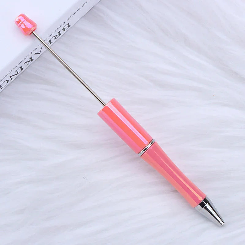 Colorful bead pen, colorful gift pen, rotating plastic ballpoint pen
