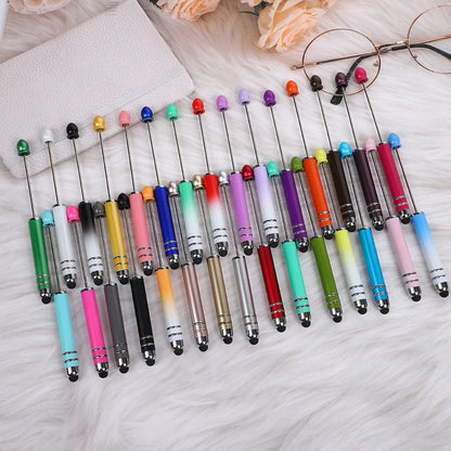 Touch screen bead pen DIY touch screen touch handmade cute grain ballpoint pen