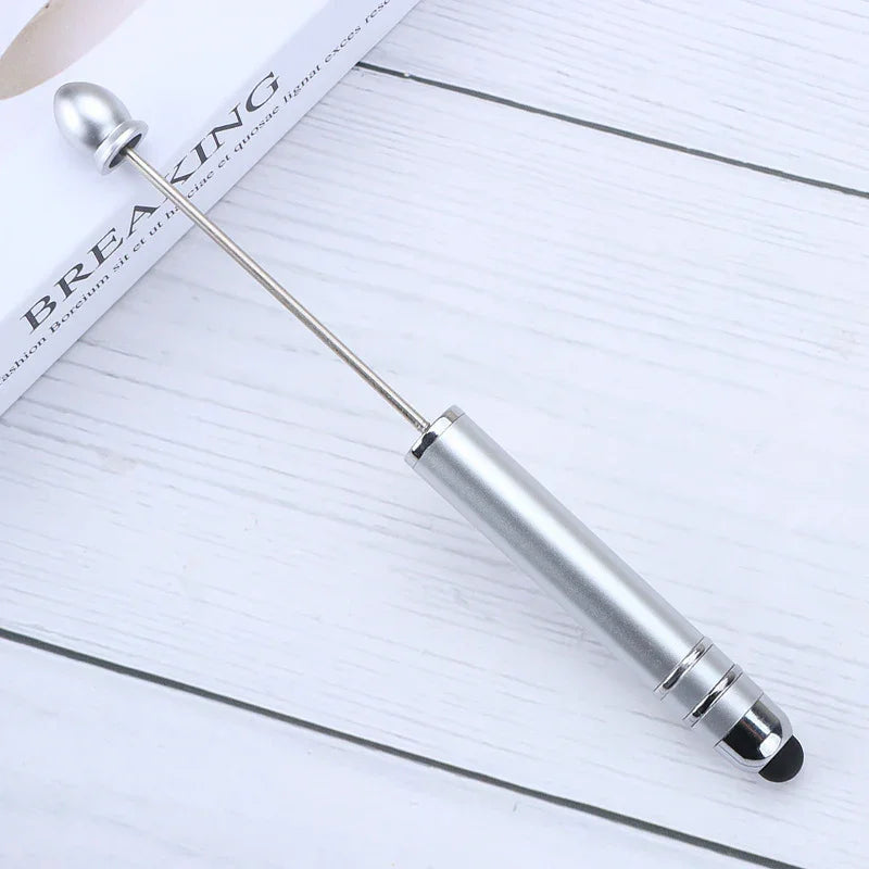 Touch screen bead pen DIY touch screen touch handmade cute grain ballpoint pen