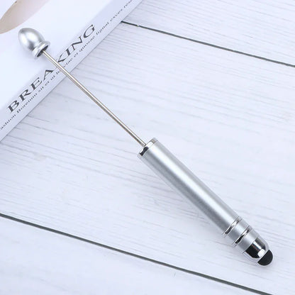 Touch screen bead pen DIY touch screen touch handmade cute grain ballpoint pen
