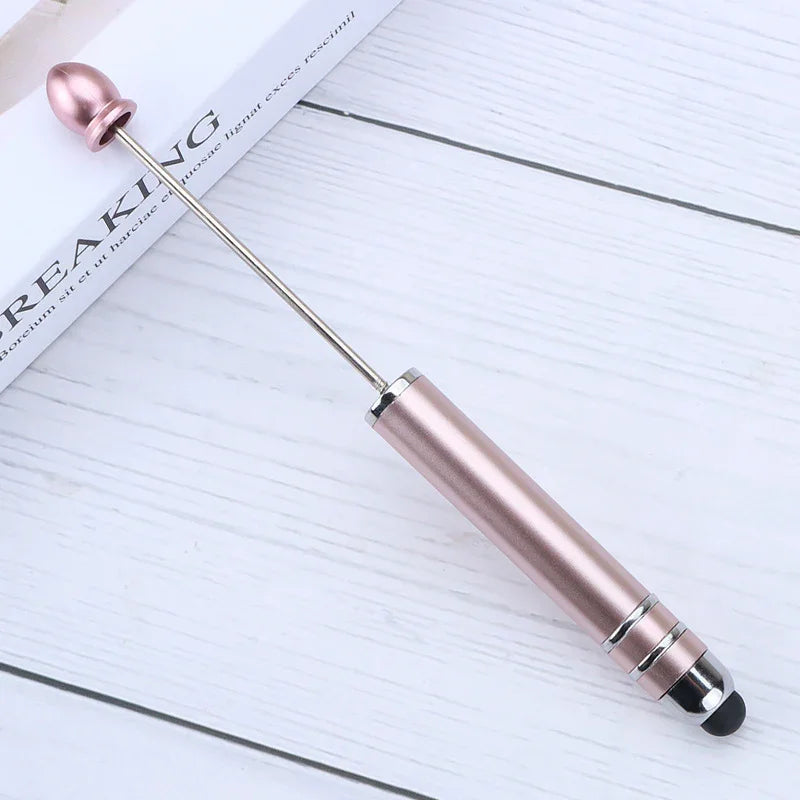 Touch screen bead pen DIY touch screen touch handmade cute grain ballpoint pen