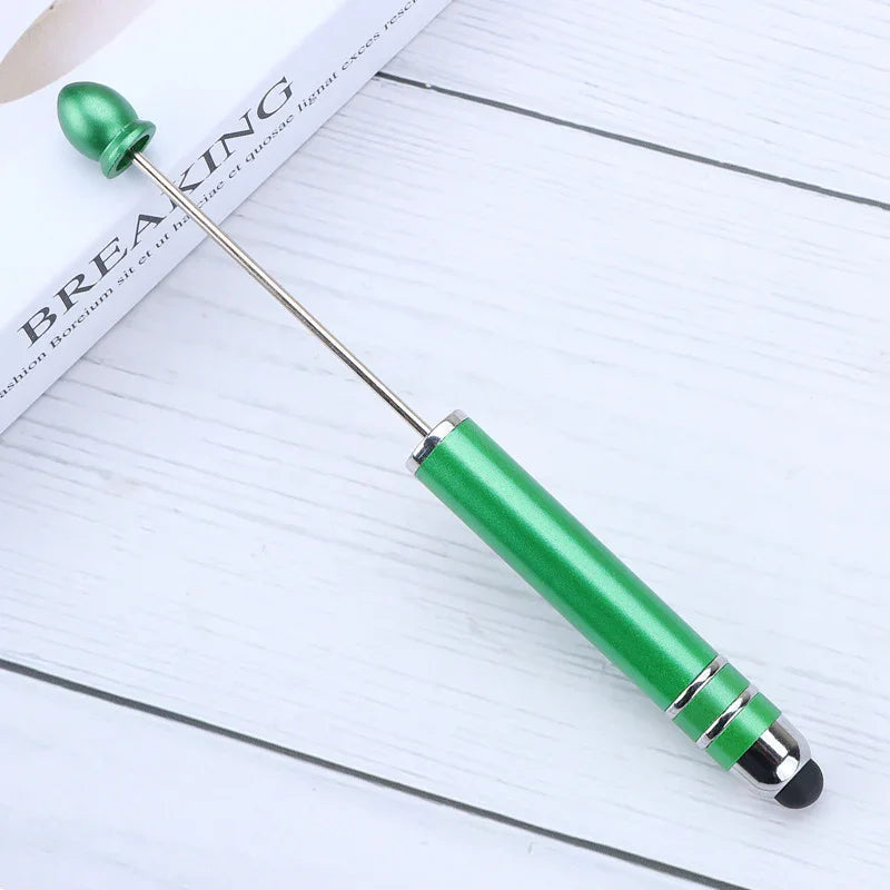 Touch screen bead pen DIY touch screen touch handmade cute grain ballpoint pen