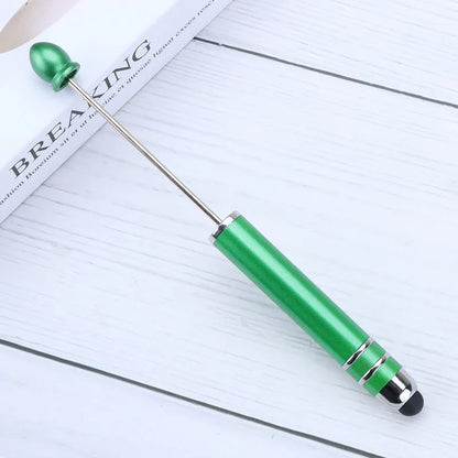 Touch screen bead pen DIY touch screen touch handmade cute grain ballpoint pen
