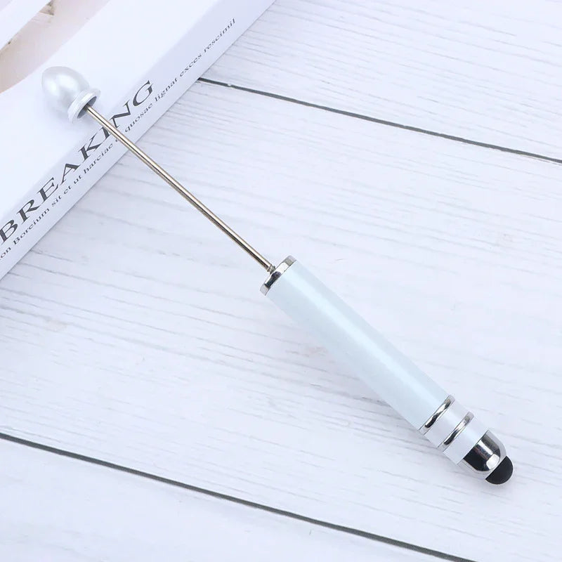 Touch screen bead pen DIY touch screen touch handmade cute grain ballpoint pen