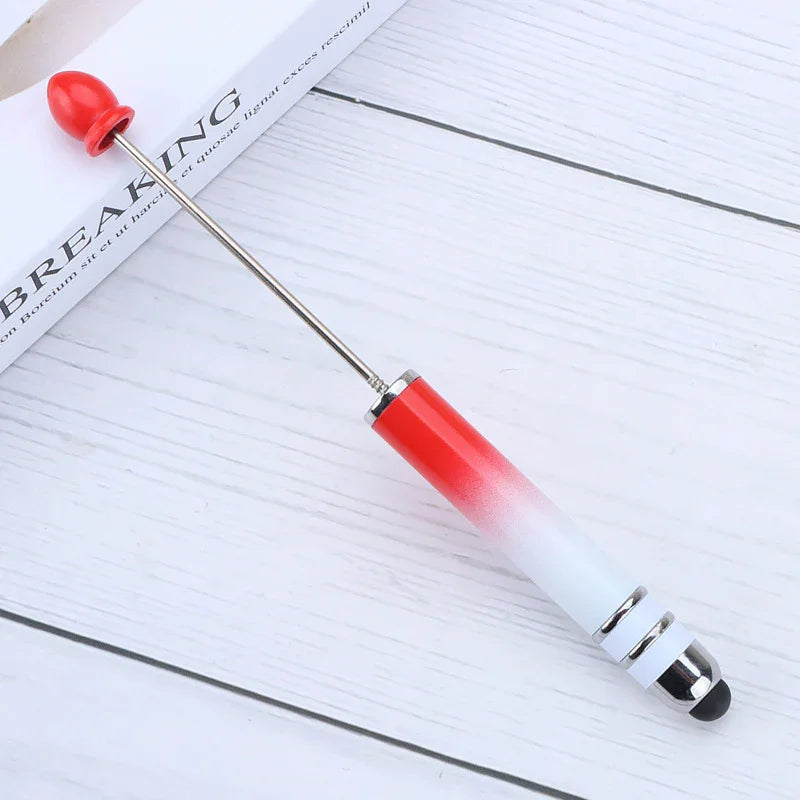 Touch screen bead pen DIY touch screen touch handmade cute grain ballpoint pen