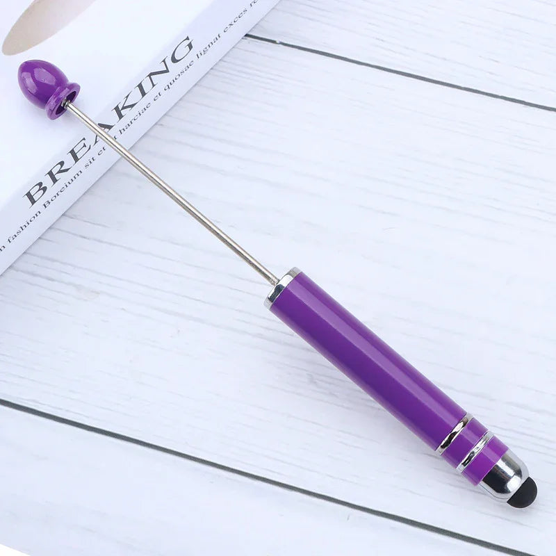 Touch screen bead pen DIY touch screen touch handmade cute grain ballpoint pen | DIY Beadable Pen Craft Gift Idea