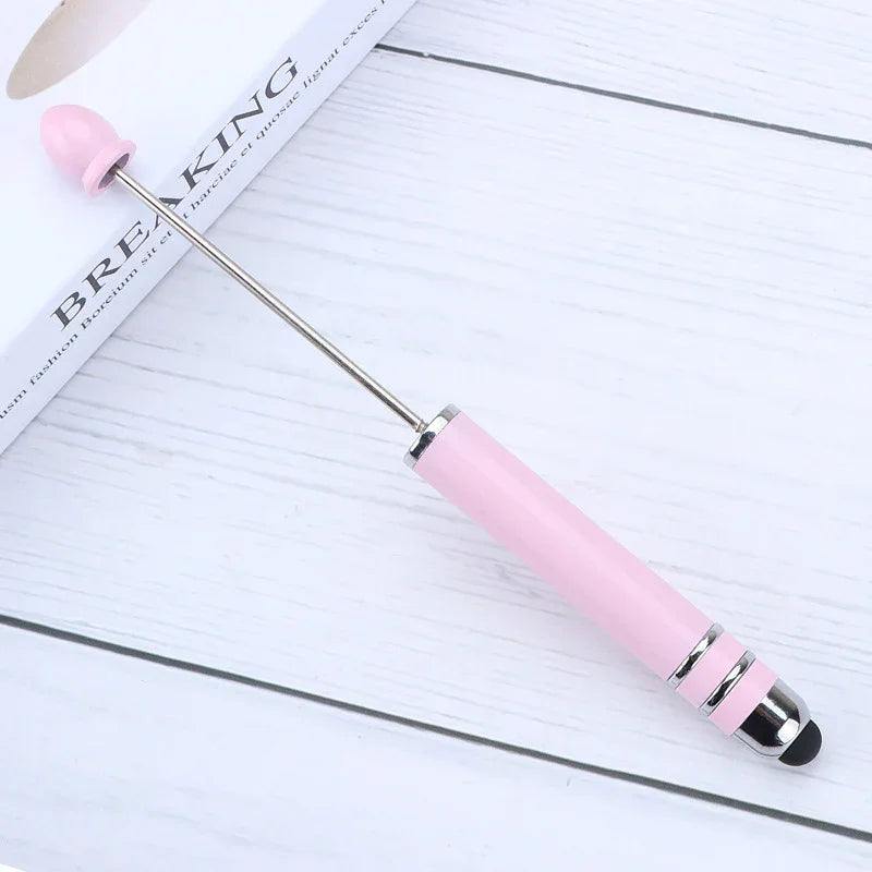 Touch screen bead pen DIY touch screen touch handmade cute grain ballpoint pen