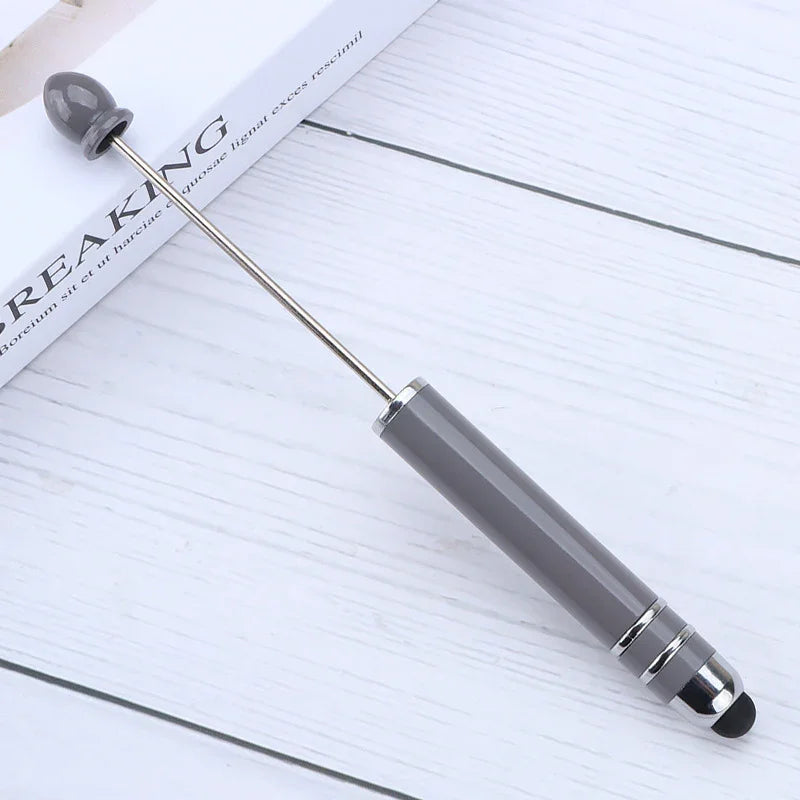 Touch screen bead pen DIY touch screen touch handmade cute grain ballpoint pen