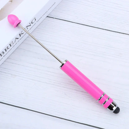 Touch screen bead pen DIY touch screen touch handmade cute grain ballpoint pen