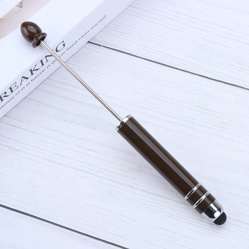 Touch screen bead pen DIY touch screen touch handmade cute grain ballpoint pen