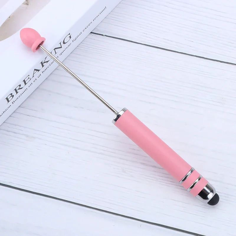 Touch screen bead pen DIY touch screen touch handmade cute grain ballpoint pen