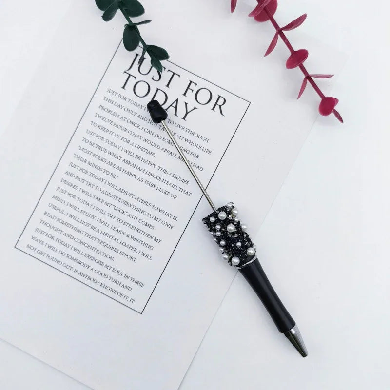 Pearl Starry Sky Bead Pen Educational Sugar Ballpoint Pen | DIY Beadable Pen Craft Gift Idea