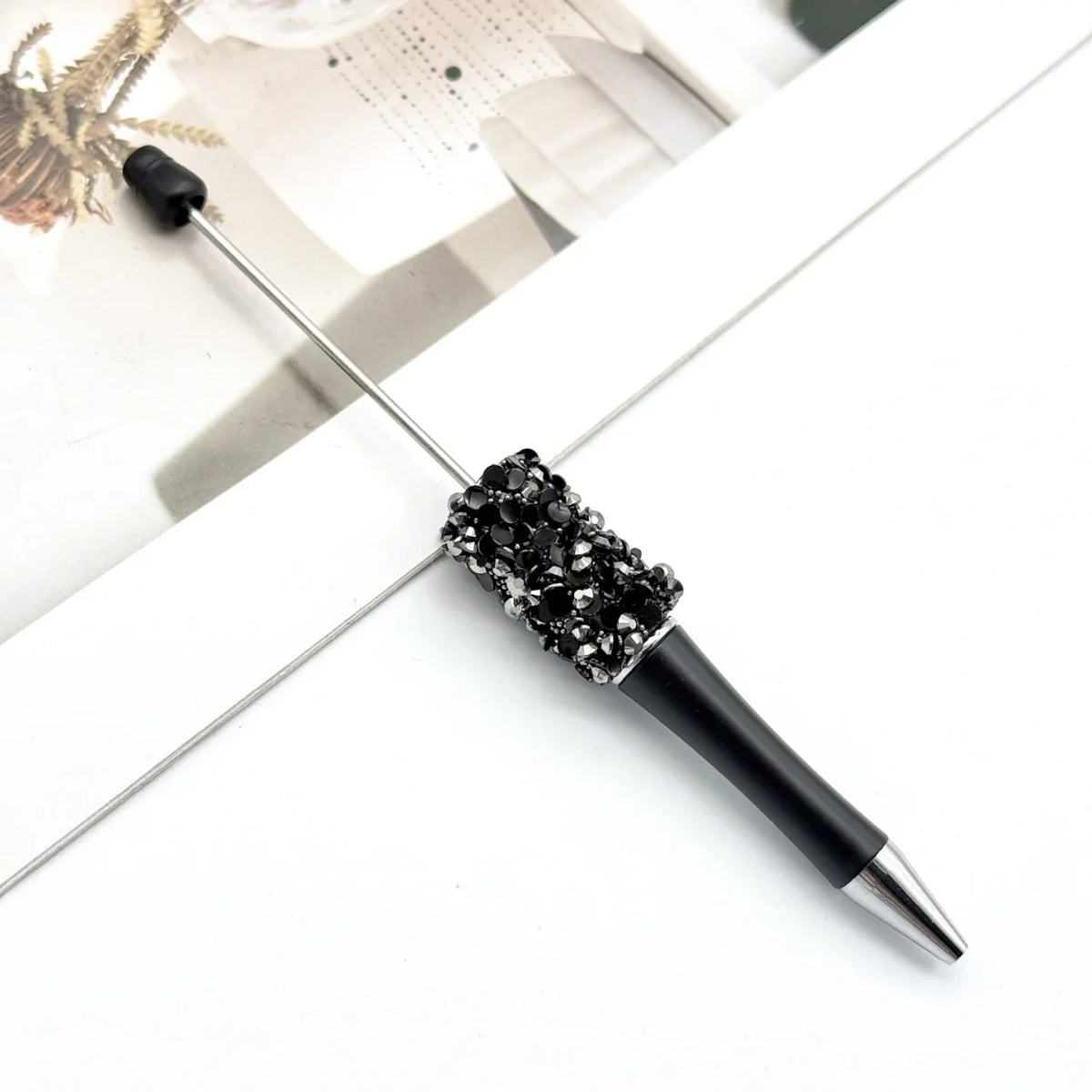 Sequin bead pen ins colorful resin ballpoint pen | DIY Beadable Pen Craft Gift Idea