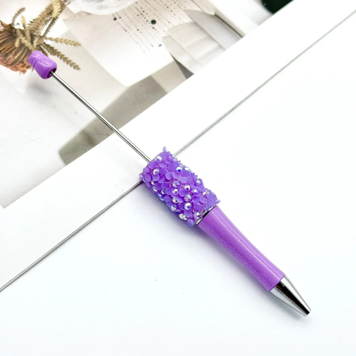 Sequin bead pen ins colorful resin ballpoint pen | DIY Beadable Pen Craft Gift Idea