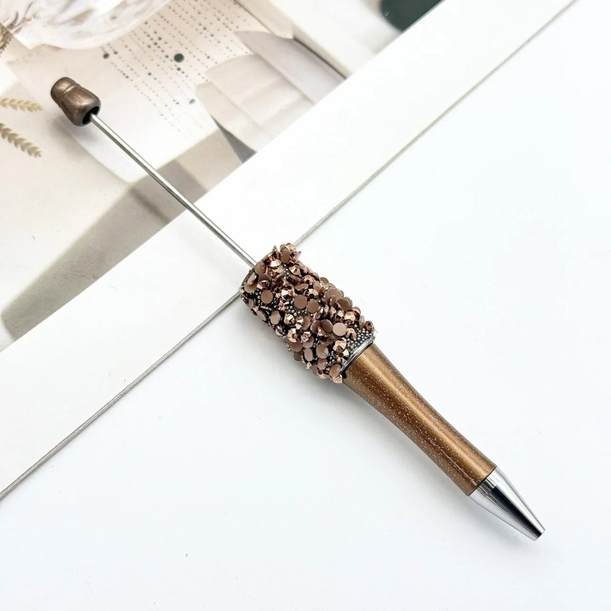 Sequin bead pen ins colorful resin ballpoint pen | DIY Beadable Pen Craft Gift Idea