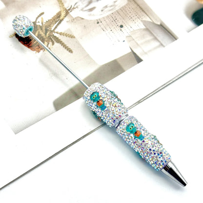 Cartoon diamond bead pen creative Labubu Halloween ballpoint pen