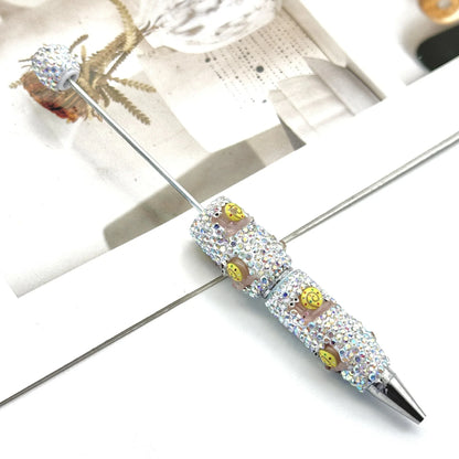 Cartoon diamond bead pen creative Labubu Halloween ballpoint pen