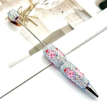 Cartoon diamond bead pen creative Labubu Halloween ballpoint pen