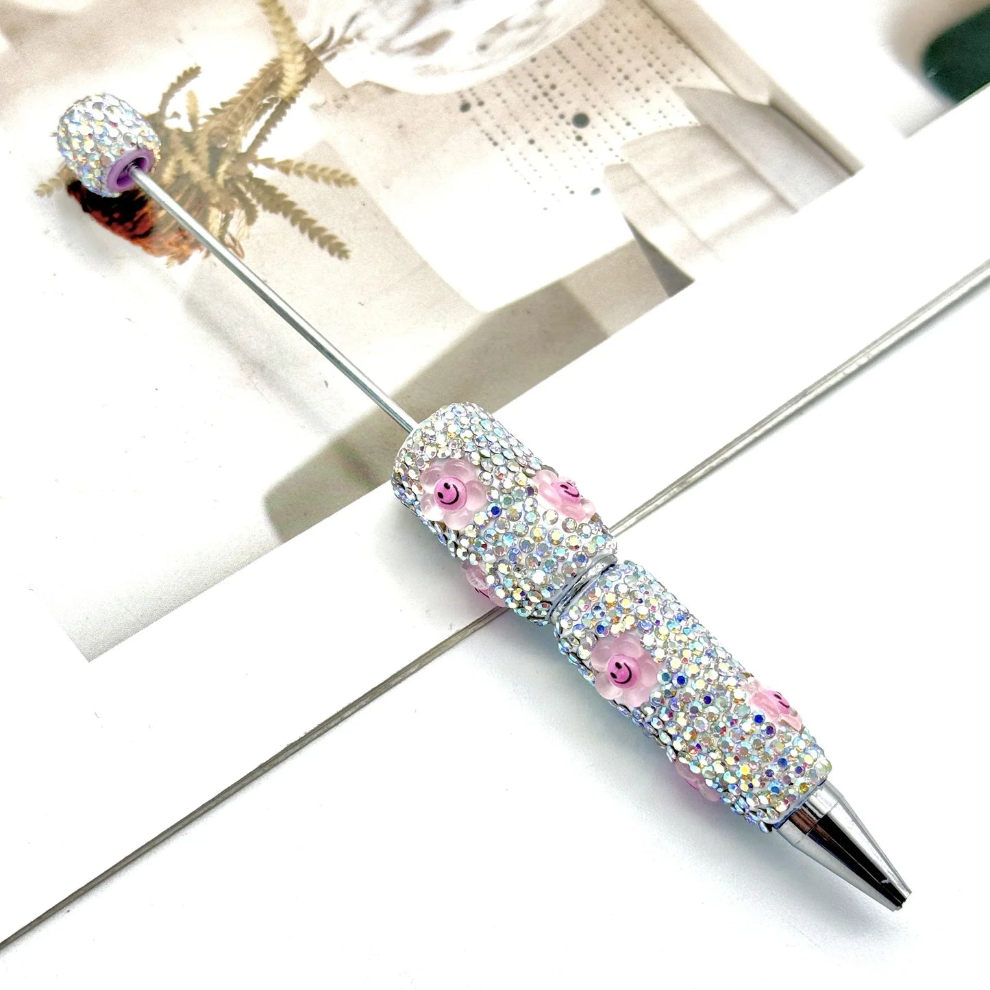 Cartoon diamond bead pen creative Labubu Halloween ballpoint pen