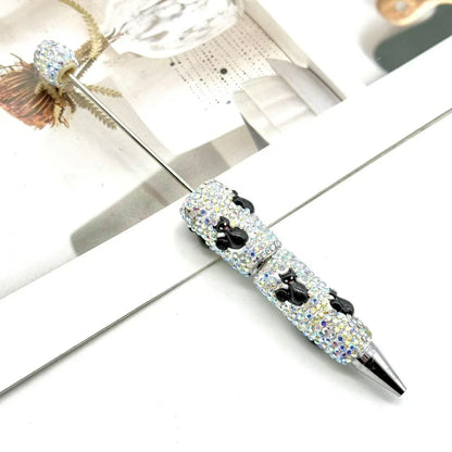 Cartoon diamond bead pen creative Labubu Halloween ballpoint pen